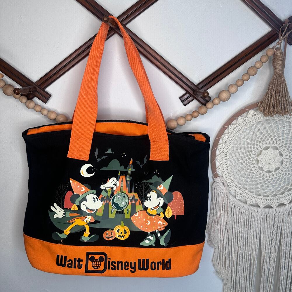 Disney Parks WDW Halloween Mickey Minnie Tote Bag